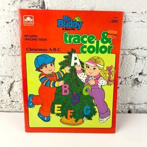 Vintage 80's My Buddy Trace & Color Coloring Book